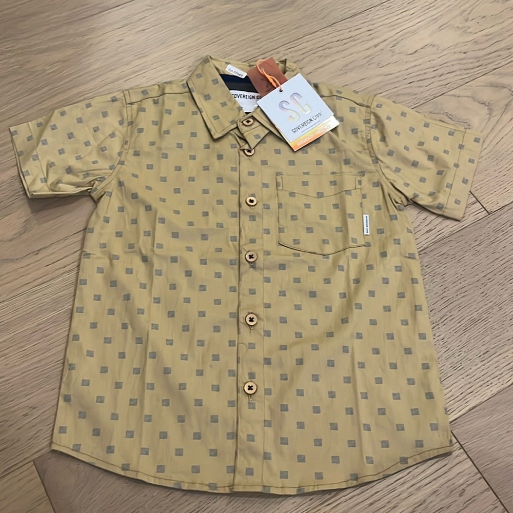 BNWT Boys Button Down Sovereign Code Shirt Size 4